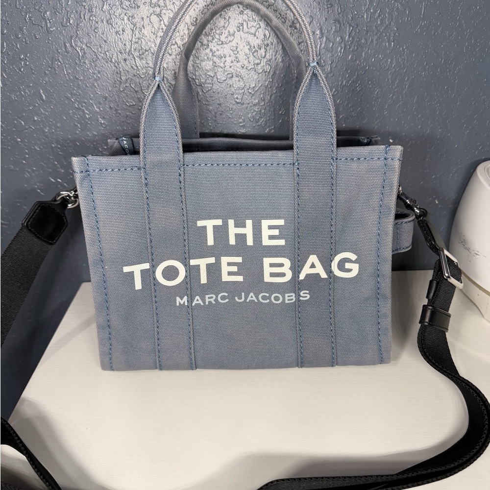 Marc Jacobs Slate Blue Canvas Bag